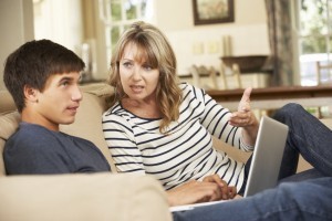 mom and student